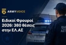 Ειδικοί Φρουροί 2026: Προκήρυξη για 380 θέσεις στην ΕΛΑΣ