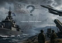 Στον αέρα οι αποζημιώσεις αποστολών σε Πολεμικό Ναυτικό και Αεροπορία Πολεμικό πλοίο, αεροσκάφος και αντιαεροπορικό σύστημα με φόντο οικονομικά έγγραφα για τις αποζημιώσεις αποστολών σε Ναυτικό και Αεροπορία